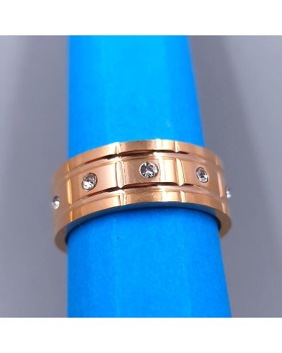 Каблучка Stainless Steel. Сталь. Позолота ЧВ. Є: 17р 18р 19р 20р