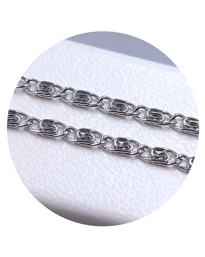 Ланцюжок Stainless Steel. Сталь. Родій. Довжина: 45 см Ширина: 2 мм Плетіння: равлик
