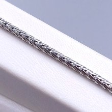 Ланцюжок Stainless Steel. Сталь. Родій. Довжина: 60.5 см Ширина: 2 мм Джгут