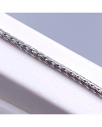 Ланцюжок Stainless Steel. Сталь. Родій. Довжина: 60.5 см Ширина: 2 мм Джгут