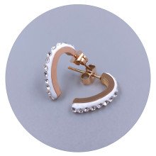 Сережки-гвоздики Stainless Steel. Сталь. Позолота ЧВ. Довжина: 16 мм. Ширина: 3 мм.