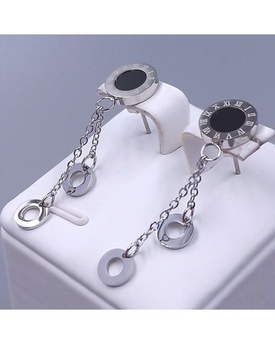 Сережки-гвоздики Stainless Steel. Сталь. Родій. Довжина: 39 мм. Ширина: 10 мм.