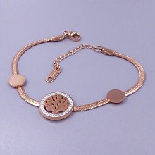 Браслет Stainless Steel. Сталь. Позолота ЧВ. Довжина: 17.5-21 см