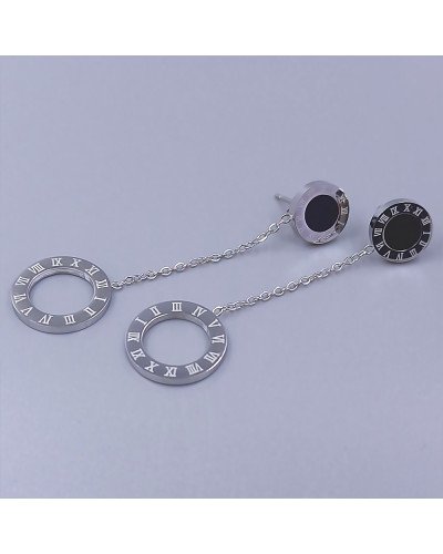 Сережки-гвоздики Stainless Steel. Сталь. Родій. Довжина: 54 мм. Ширина: 15 мм.