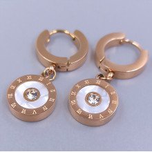 Сережки Stainless Steel. Сталь. Позолота ЧВ. Довжина: 29 мм. Ширина: 12 мм.