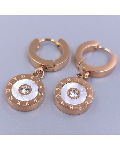 Сережки Stainless Steel. Сталь. Позолота ЧВ. Довжина: 29 мм. Ширина: 12 мм.