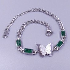 Браслет Stainless Steel. Сталь. Родій. Довжина: 17-21 см