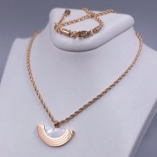 Ланцюжок Stainless Steel з кулоном. Сталь. Позолота ЧВ. Довжина ланцюжка: 41-46 см