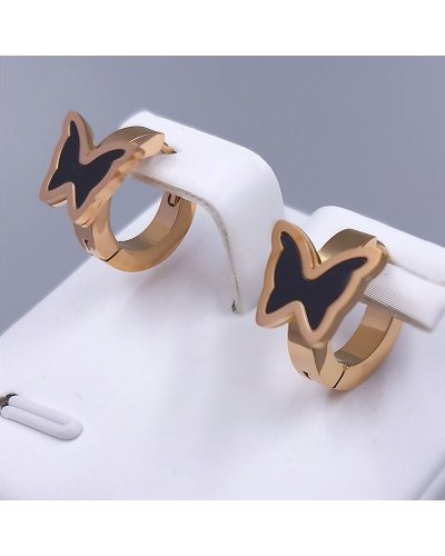 Сережки Stainless Steel. Сталь. Позолота ЧВ. Діаметр: 13 мм. Ширина: 10 мм.