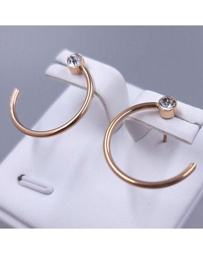 Сережки-гвоздики Stainless Steel. Сталь. Позолота ЧВ. Діаметр: 20 мм