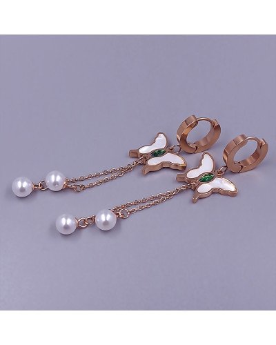 Сережки Stainless Steel. Сталь. Позолота ЧВ. Довжина: 70 мм. Ширина: 17 мм.