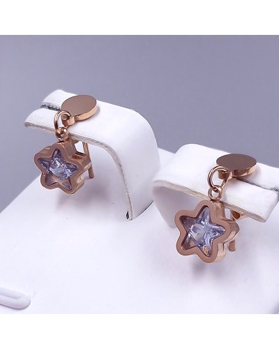 Сережки-гвоздики Stainless Steel. Сталь. Позолота ЧВ. Довжина: 16 мм. Ширина: 8 мм.