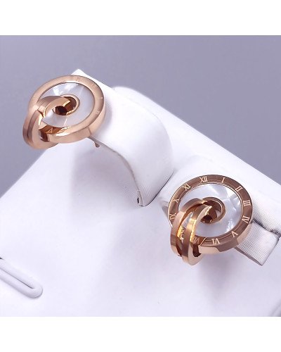 Сережки-гвоздики Stainless Steel. Сталь. Позолота ЧВ. Довжина: 12 мм. Ширина: 11 мм.