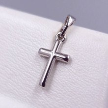 Хрестик XР. Родій. Довжина: 21 мм. Ширина: 9 мм.