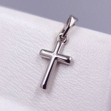 Хрестик XР. Родій. Довжина: 21 мм. Ширина: 9 мм.