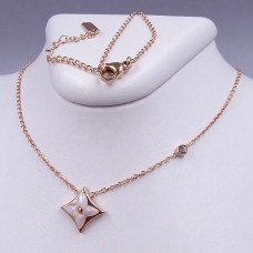 Ланцюжок Stainless Steel з кулоном. Сталь. Позолота ЧВ. Довжина ланцюжка: 42-47 см