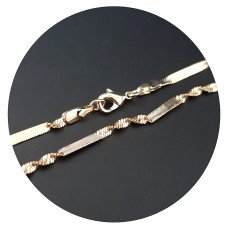Ланцюжок Аthena. Сталь. Позолота 18К. Довжина: 47 см. Товщина: 2 мм