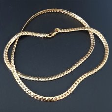 Ланцюжок Аthena. Сталь. Позолота 18К. Довжина: 50 см. Товщина: 4 мм
