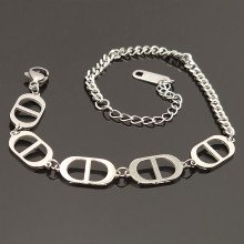 Браслет Stainless Steel. Сталь. Родій. Довжина: 19-23 см