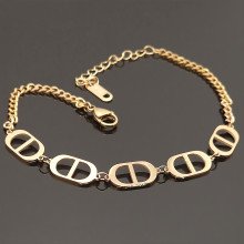 Браслет Stainless Steel. Сталь. Позолота ЧВ. Довжина: 20-24 см