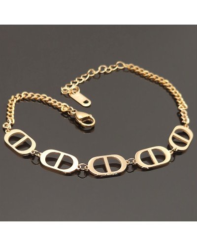 Браслет Stainless Steel. Сталь. Позолота ЧВ. Довжина: 20-24 см