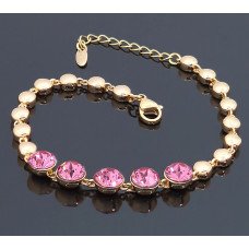 Браслет XР. Позолота 18К. Камені: Swarovski. Довжина: 17-20см.