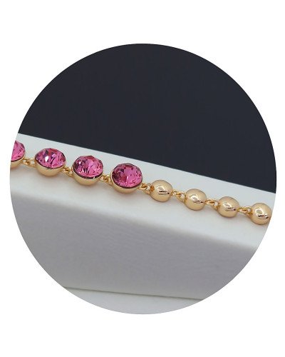 Браслет XР. Позолота 18К. Камені: Swarovski. Довжина: 17-20см.