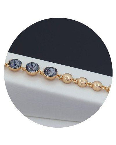 Браслет XР. Позолота 18К. Камені: Swarovski. Довжина: 17-20см.