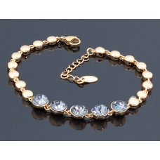 Браслет XР. Позолота 18К. Камені: Swarovski. Довжина: 17-20см.