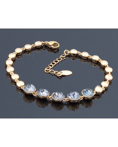 Браслет XР. Позолота 18К. Камені: Swarovski. Довжина: 17-20см.