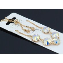 Браслет XР. Позолота 18К. Камені: Swarovski. Довжина: 25 см.