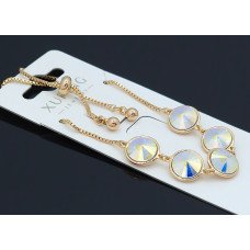 Браслет XР. Позолота 18К. Камені: Swarovski. Довжина: 25 см.