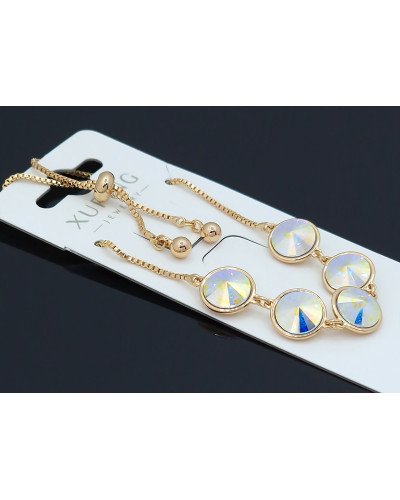 Браслет XР. Позолота 18К. Камені: Swarovski. Довжина: 25 см.