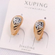 Сережки ХР. Позолота 18К. Камені: Swarovski. Довжина: 16 мм, ширина: 8 мм