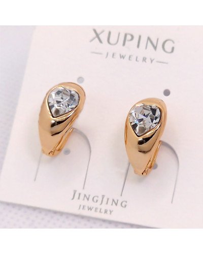 Сережки ХР. Позолота 18К. Камені: Swarovski. Довжина: 16 мм, ширина: 8 мм