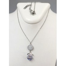 Ланцюжок Stainless Steel з кулоном. Сталь. Родій. Ланцюжок: 40.5-45.5 см Кулон: 31 мм