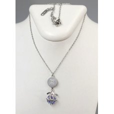 Ланцюжок Stainless Steel з кулоном. Сталь. Родій. Ланцюжок: 40.5-45.5 см Кулон: 31 мм