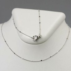 Ланцюжок XР. Родій. Довжина: 45 см Ширина: 1 мм