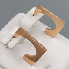 Сережки-гвоздики Stainless Steel. Сталь. Позолота ЧВ. Довжина: 19 мм. Ширина: 1 мм.