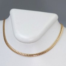 Ланцюжок XР із рифленням. Позолота 18К. Довжина: 55 см. Ширина: 4 мм.