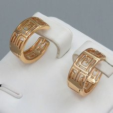 Сережки ХР. Позолота 18К. Довжина: 15 см. Ширина: 5 мм.