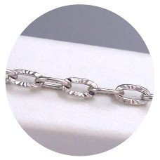 Браслет Stainless Steel. Сталь. Родій. Довжина: 19-22,5 см. Ширина: 4 мм.