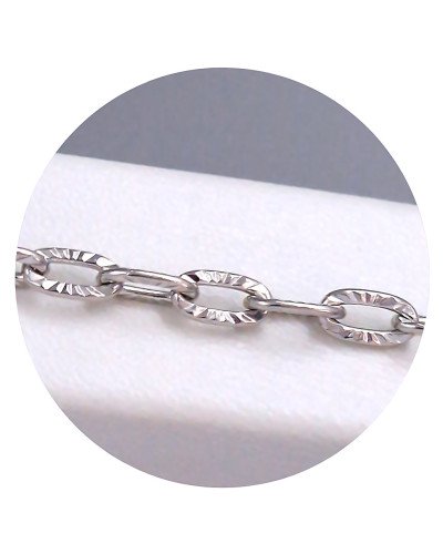 Браслет Stainless Steel. Сталь. Родій. Довжина: 19-22,5 см. Ширина: 4 мм.