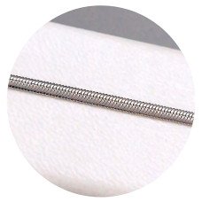 Браслет Stainless Steel. Сталь. Родій. Довжина: 19,5 см. Ширина: 2 мм. Плоский снейк