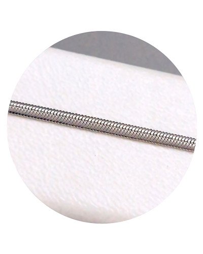 Браслет Stainless Steel. Сталь. Родій. Довжина: 19,5 см. Ширина: 2 мм. Плоский снейк