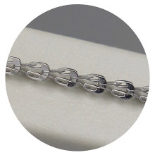 Браслет Stainless Steel. Сталь. Родій. Довжина: 18,5-21 см Ширина 3 мм