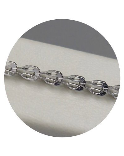Браслет Stainless Steel. Сталь. Родій. Довжина: 18,5-21 см Ширина 3 мм