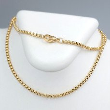 Ланцюжок Stainless Steel. Сталь. Позолота 18К. Довжина: 46 см Ширина: 2 мм