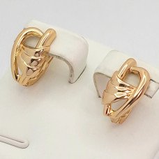 Сережки ХР. Позолота 18К. Довжина: 15 мм. Ширина: 10 мм.