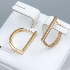 Сережки ХР. Позолота 18К. Довжина: 17 мм. Ширина: 2 мм.